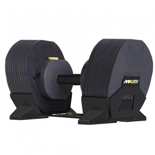 Гантель регулируемая MX Select MX85 38,6кг (черная, шаг 4 кг)