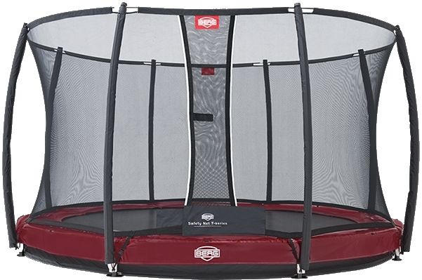 Батут Berg Elite InGround Red 380 с сеткой Safety Net Deluxe