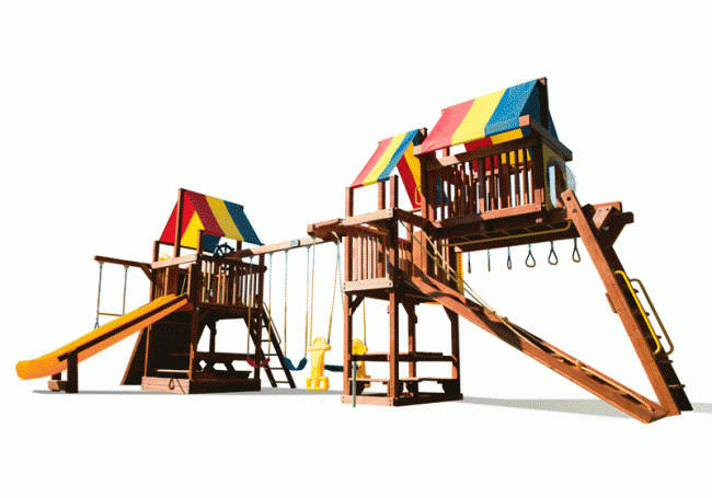 Игровой комплекс с башней Rainbow Sunshine Clubhouse with Tower RYB